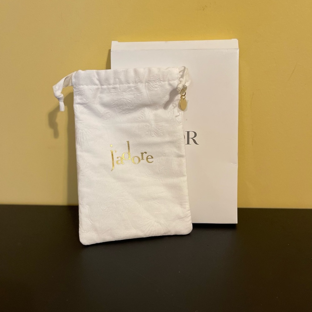 Dior drawstring dust bag for wallet or clutch or perfume makes a very nice gift